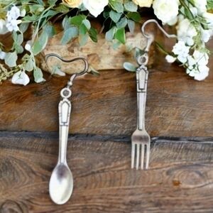 MODCLOTH FORK & SPOON EARRINGS